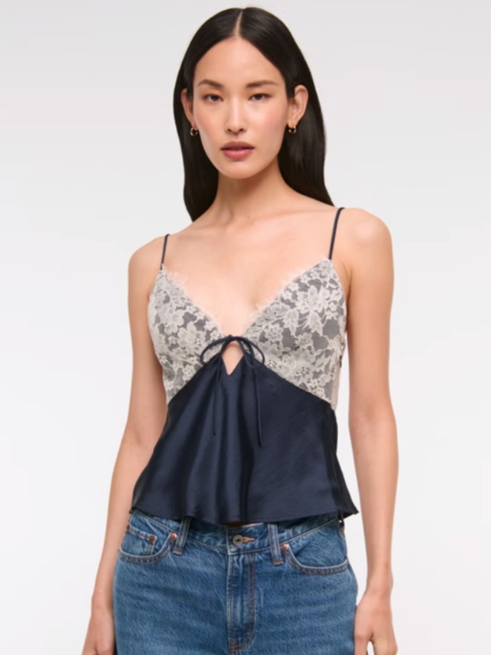 Abercrombie Bella Tie Front Cami - XS, NWT